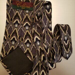 CELLINI UOMO 100% SILK NECKTIE MADE IN THE USA